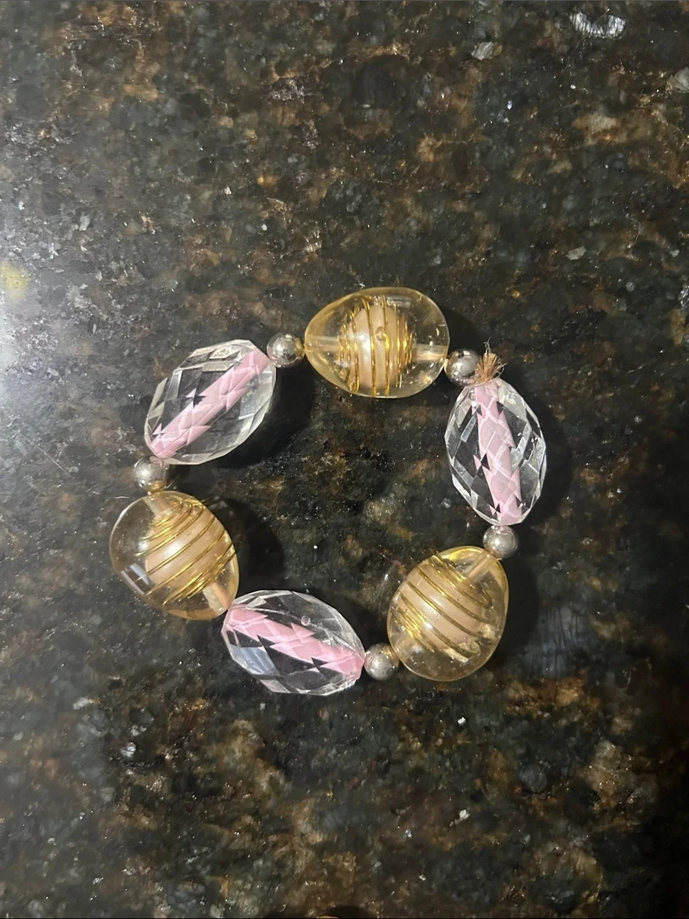 4 stretch bracelets and 1 stretch ring